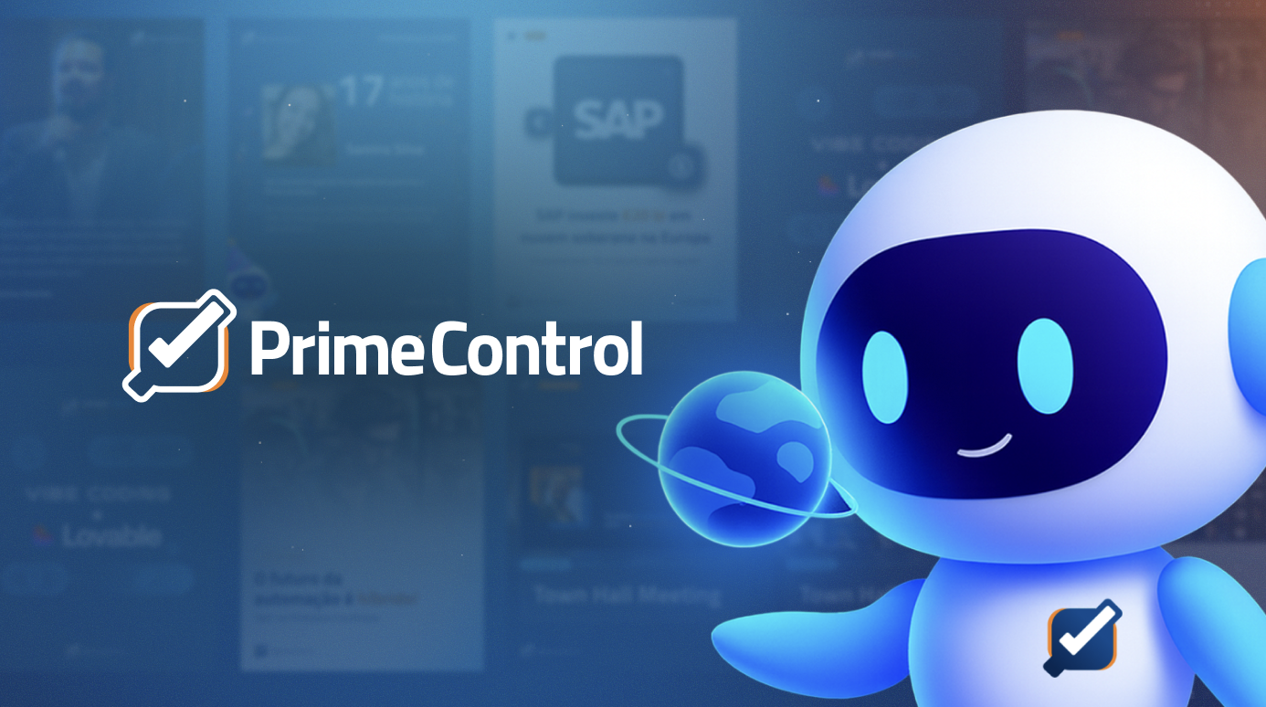 Foto do case Prime Control pela Typic